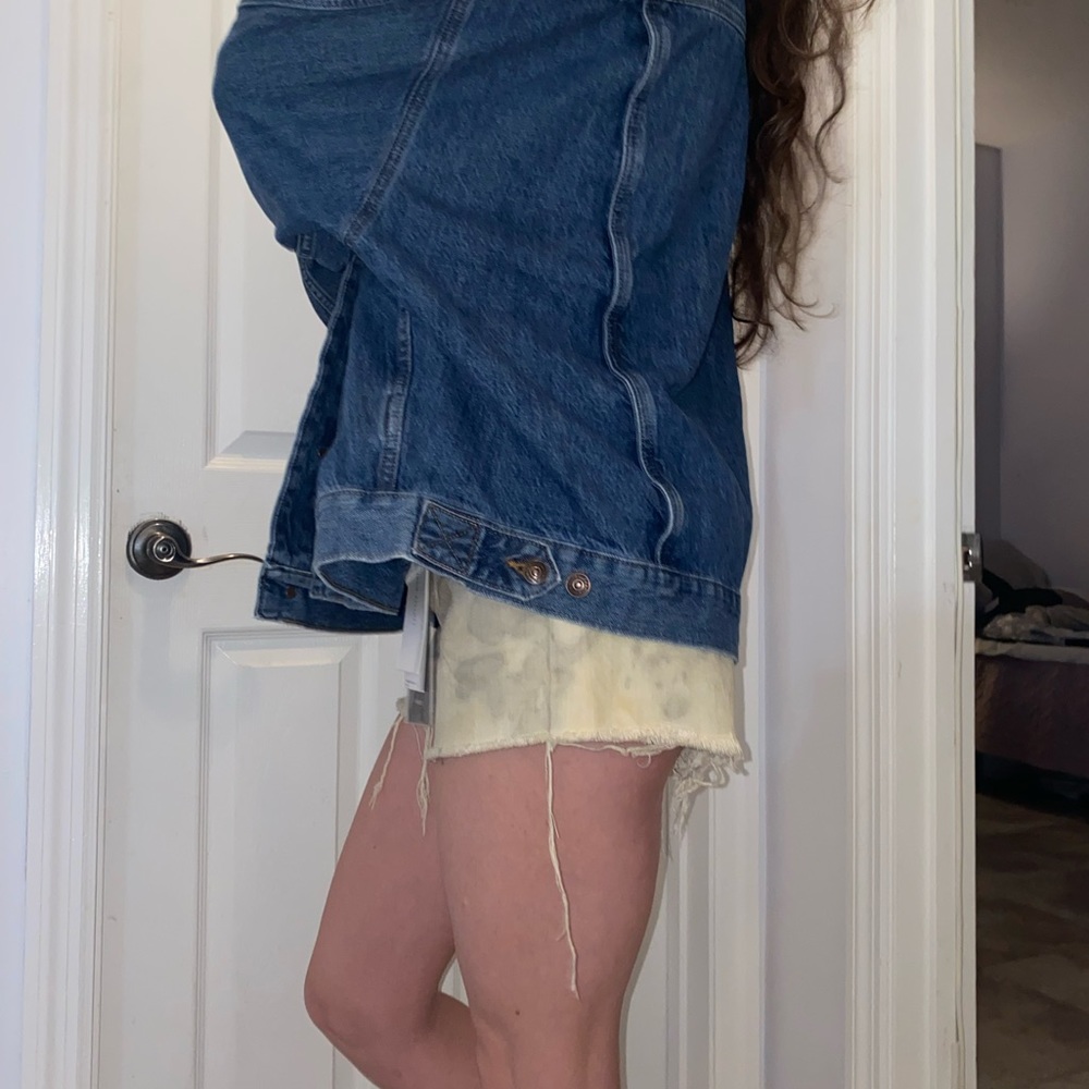 COPY - RARE AUTHENTIC CALVIN KLEIN 80s trucker jacket ladies oversized xl RARE … - Picture 14 of 16